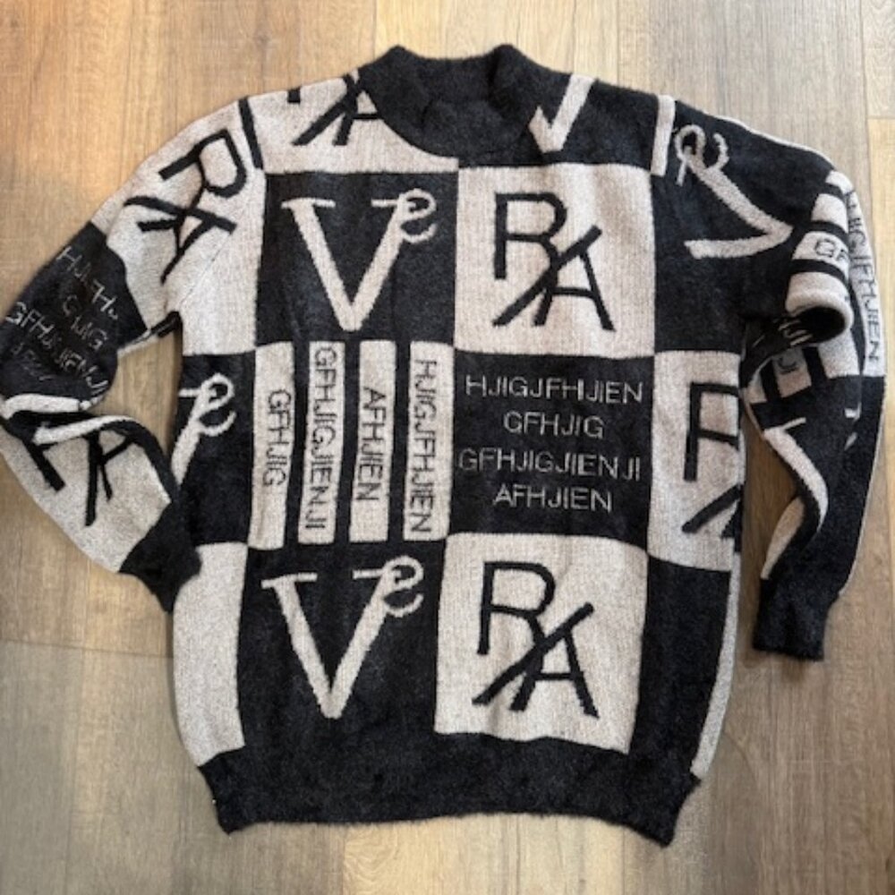 NEW VERA / RAVE Thick Heavy Sweater Women Large
